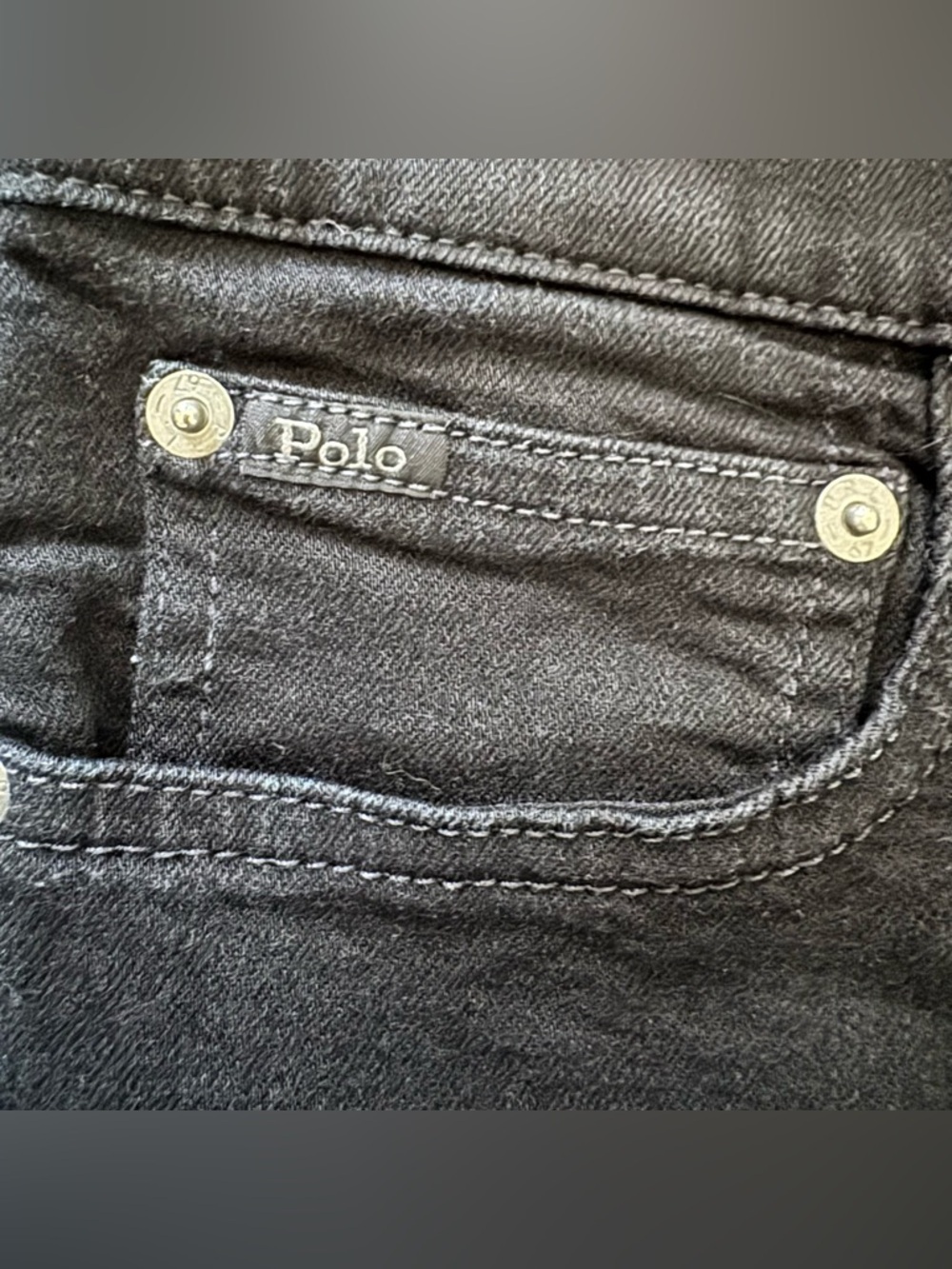 Polo Ralph Lauren Tompkins Skinny High-Rise Black Jeans 29 - Picture 11 of 12